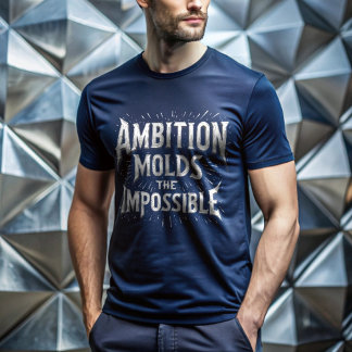Mould the Impossible with Ambition - Motivational T-Shirt