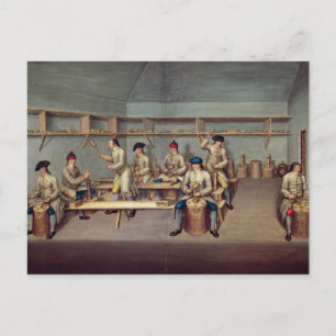 Moulding the Powder Pellets Postcard