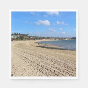 Moulin Blanc beach in Brest Napkin