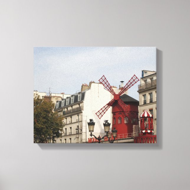 Moulin Rouge! Paris, France, photography, canvas Print (Front)