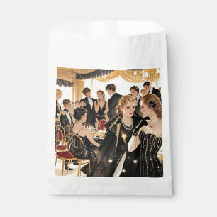 Moulin rouge style, black and gold, Rich luxury Favour Bags