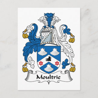 Moultrie Family Crest Postcard
