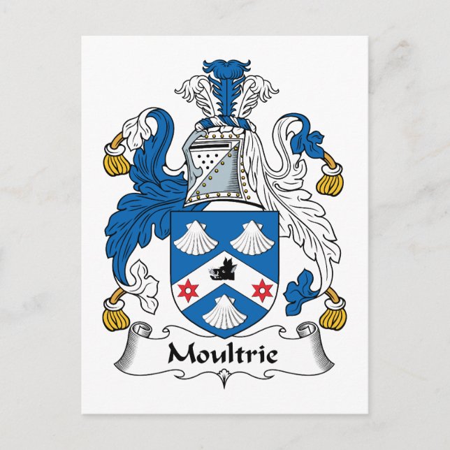 Moultrie Family Crest Postcard (Front)