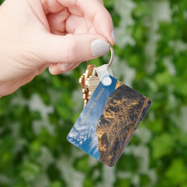 Mound Spring Yellowstone National Park Key Ring (Hand)