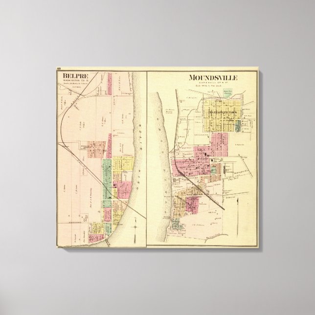 Moundsville,West Virginia Canvas Print (Front)