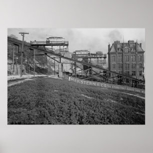 Mount Adams Inclined Railroad in Cincinnati 1905 Poster
