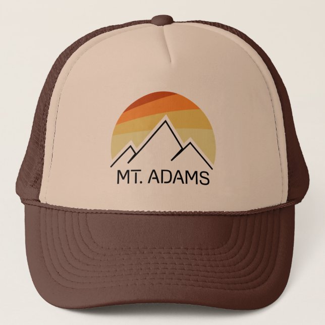 Mount Adams New Hampshire Retro Trucker Hat (Front)