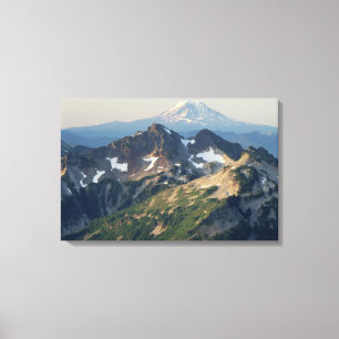 Mount Adams, The Tatoosh Range, and Mount Rainier Canvas Print