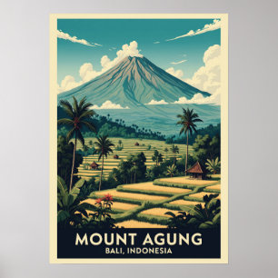 Mount Agung Bali Indonesia V02 Poster