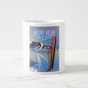 Mount Allan, Kananaskis, Alberta, Canada ski Large Coffee Mug