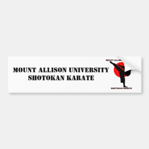 Mount Allison Shotokan Karate Bumper Sticker