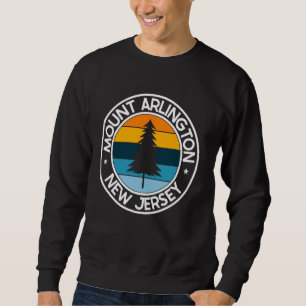Mount Arlington New Jersey NJ USA City Pride Retro Sweatshirt