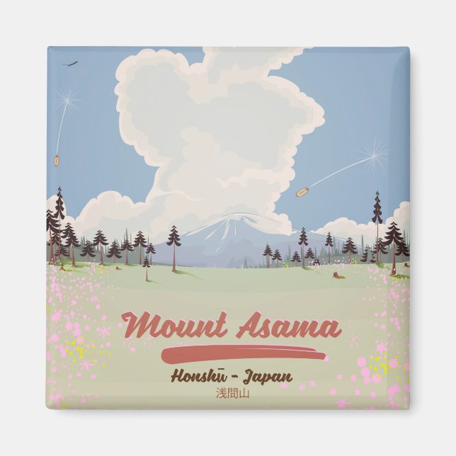 Mount Asama Honshū. Magnet (Front)