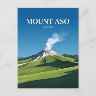Mount Aso Japan Postcard
