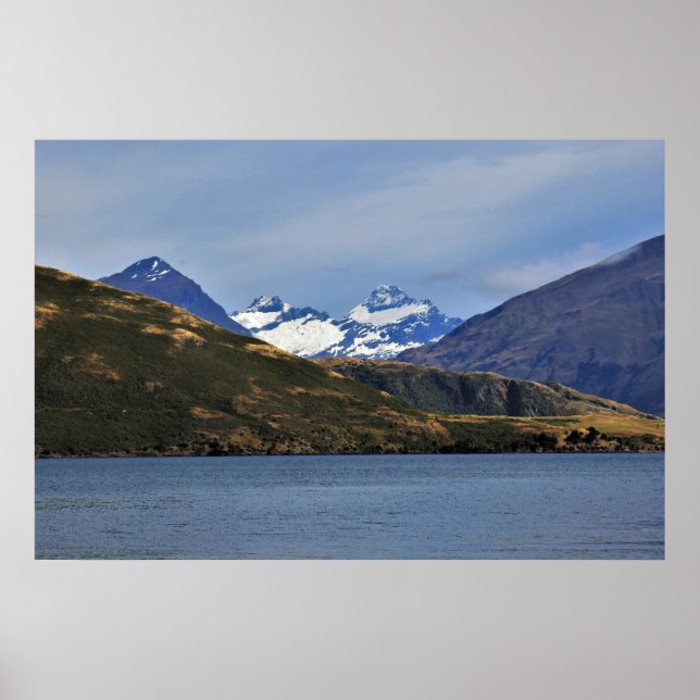 Mount Aspiring and Lake Wanaka Poster (Front)
