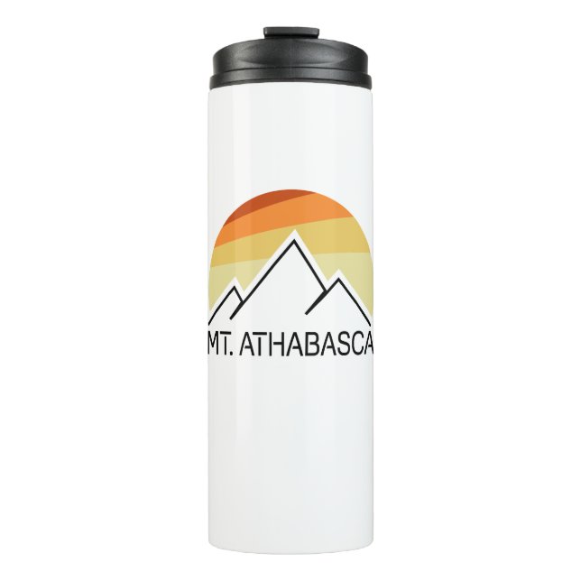 Mount Athabasca Alberta Retro Thermal Tumbler (Front)