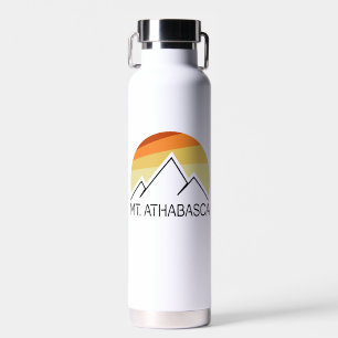 Mount Athabasca Alberta Retro Water Bottle