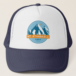 Mount Athabasca Stars Moon Trucker Hat