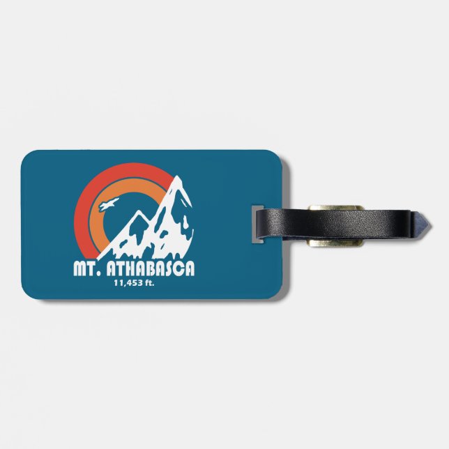 Mount Athabasca Sun Eagle Luggage Tag (Back Horizontal)