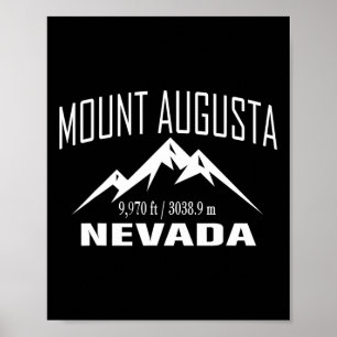 Mount Augusta Nevada Climbing Summit Club Outdoor Poster