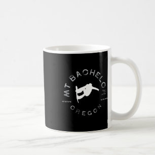Mount Bachelor Oregon Graphic Vintage Snowboarding Coffee Mug