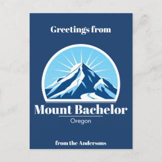 Mount Bachelor Oregon mountain ski resort Postcard