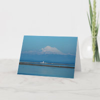 Mount Baker and Dungeness Lighthouse - Frameable