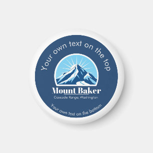 Mount Baker Cascade Washington ski resort Magnet