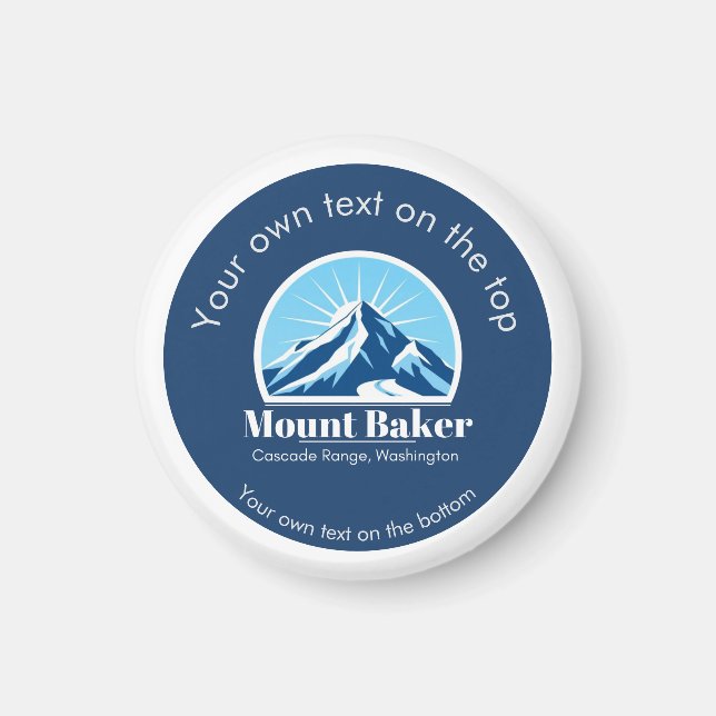 Mount Baker Cascade Washington ski resort  Magnet (Front)