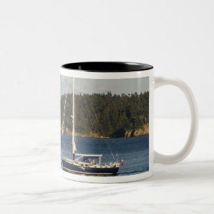 Mount Baker dominates landscape Two-Tone Coffee Mug