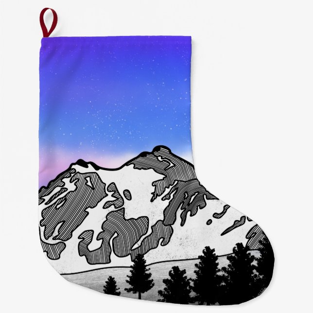 Mount Baker Large Christmas Stocking (Front)