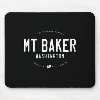 Mount Baker Washington Graphic Distressed Vintage  Mouse Pad