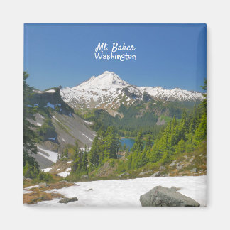 Mount Baker Washington Scenic Photo Magnet