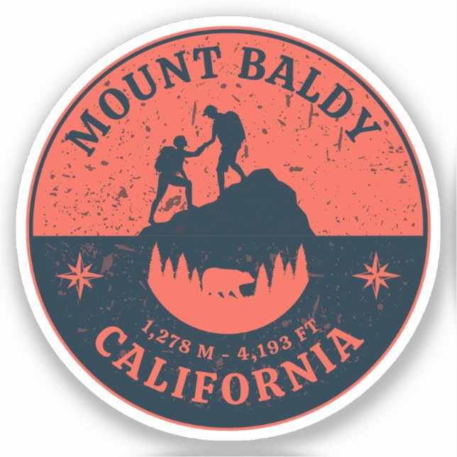 mount baldy Hiking, montana alpine pass (Front)
