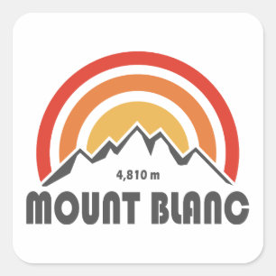 Mount Blanc Square Sticker