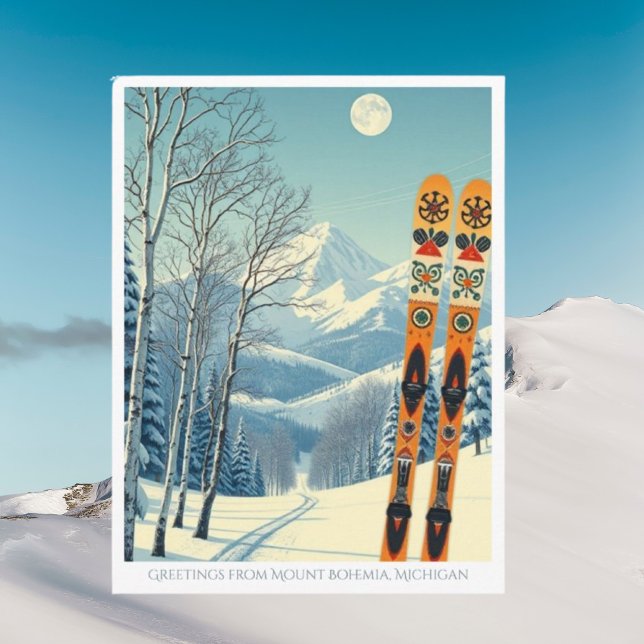 Mount Bohemia Michigan ski resort Postcard (Creator Uploaded)