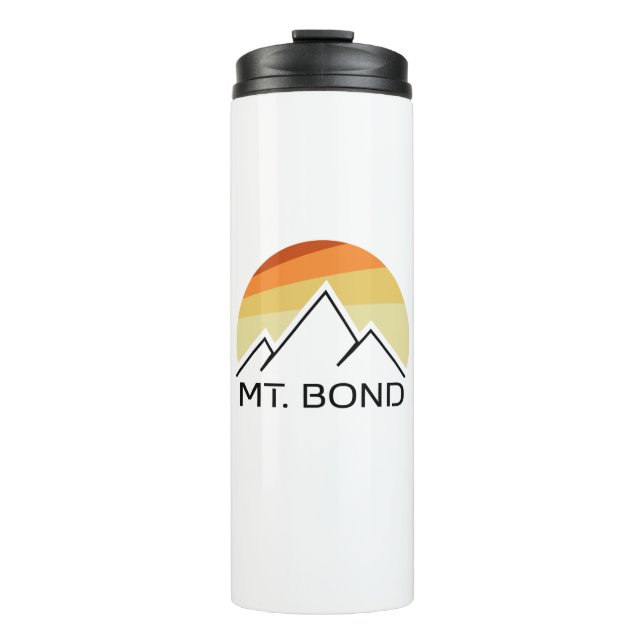 Mount Bond New Hampshire Retro Thermal Tumbler (Front)