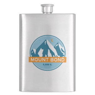 Mount Bond New Hampshire Stars Moon Hip Flask