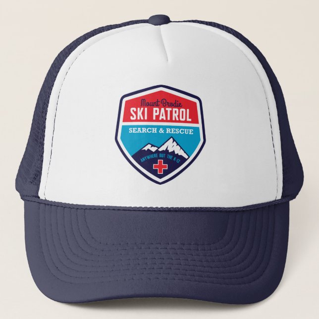 Mount Brodie Ski Patrol Trucker Hat (Front)