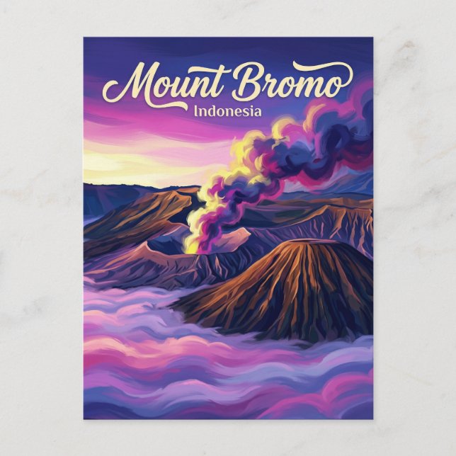 Mount Bromo Indonesia Postcard (Front)