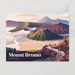 Mount Bromo Indonesia Postcard