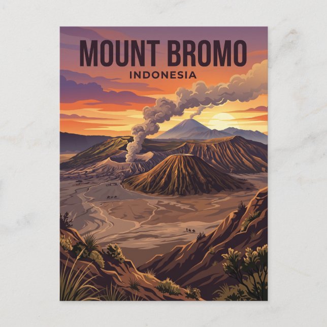 Mount Bromo Indonesia Postcard (Front)