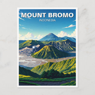 Mount Bromo Indonesia Travel Postcard