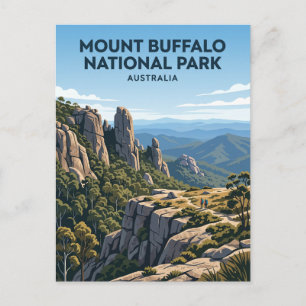 Mount Buffalo National Park Australia Postcard