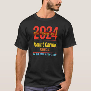 Mount Carmel Illinois IL Total Solar Eclipse 2024 T-Shirt