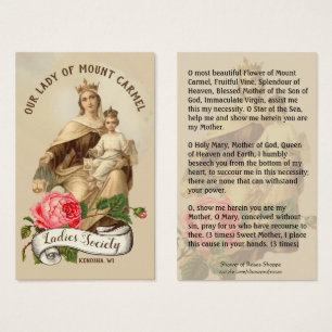 Mount Carmel Jesus Scapular Religious Prayer