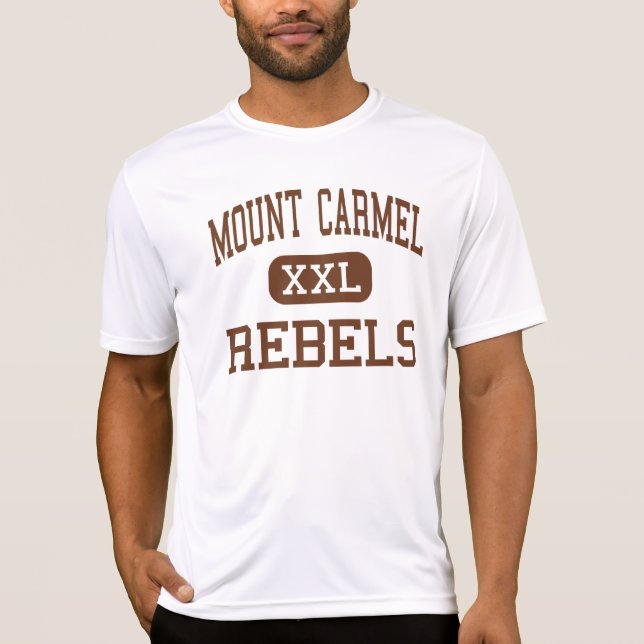 Mount Carmel - Rebels - High - Houston Texas T-Shirt (Front)