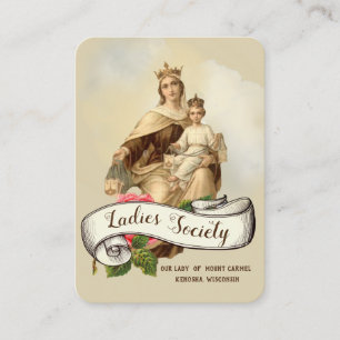 Mount Carmel Religious Catholic Prayer Holy Card