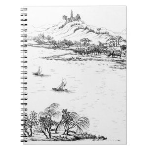 Mount Chang and Lake Chou, from 'Jardins Anglo-Chi Spiral Notebook