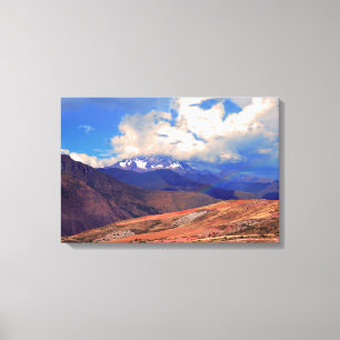 Mount Chicon Rainbow, Andes Mountains, Peru Canvas Print
